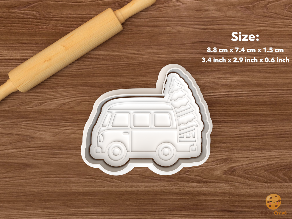 Christmas Tree Haulers Cookie Cutter Set STL File