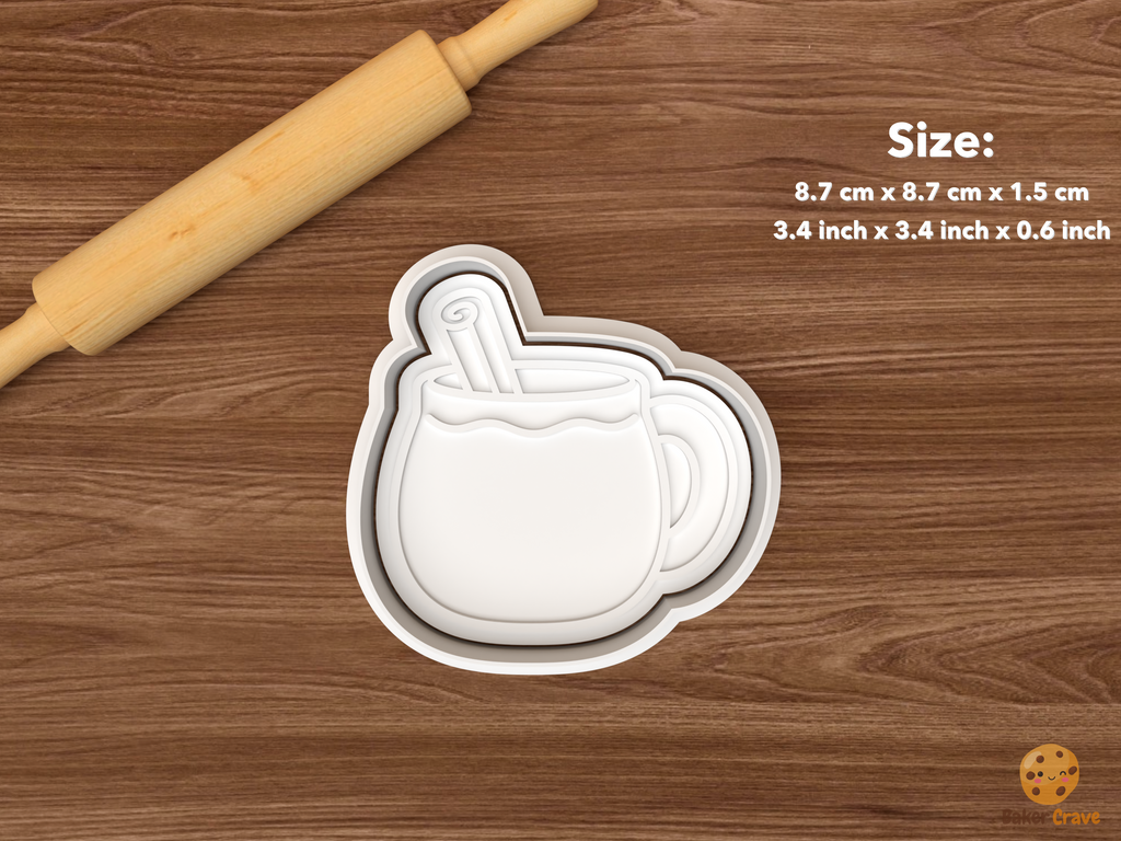 Christmas Coffee Shop Cookie Cutter Set STL File