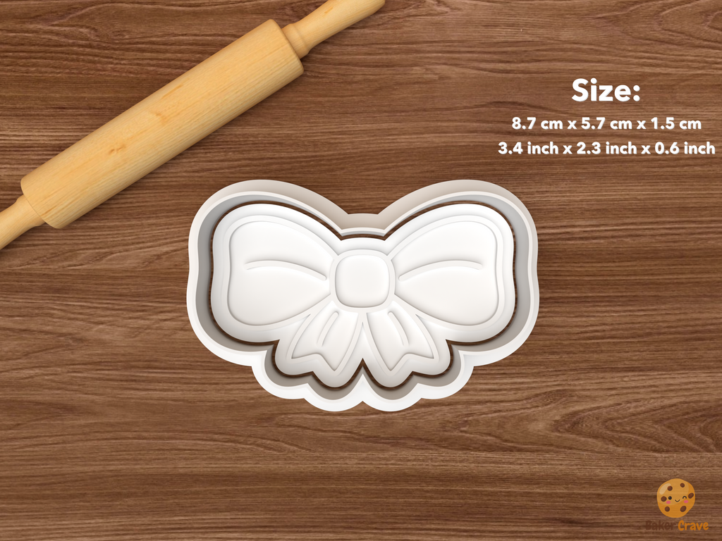 Classic Christmas Bows Cookie Cutter Set STL File