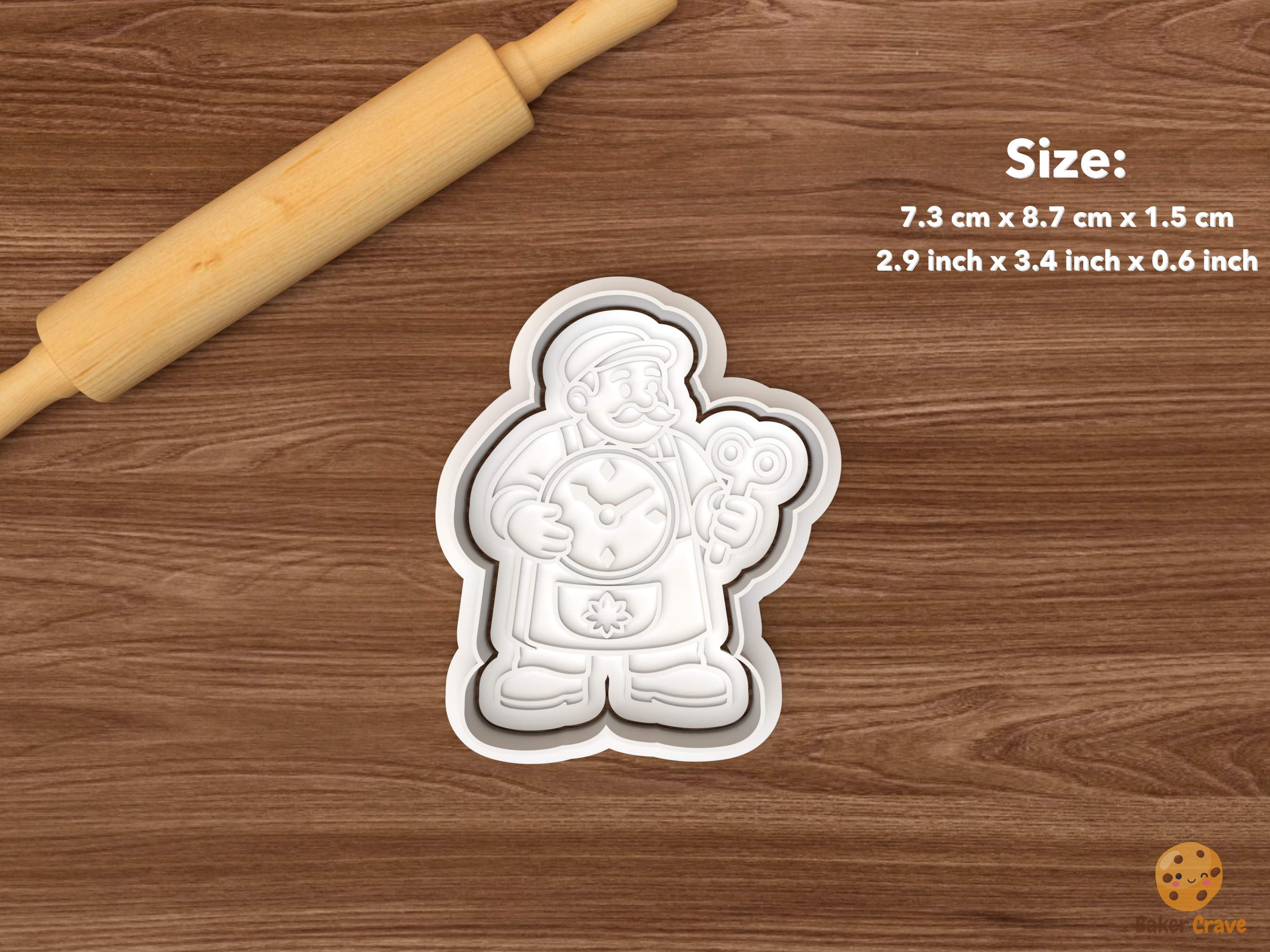 Christmas Clockmaker Shop Cookie Cutter Set STL File - single clockmaker