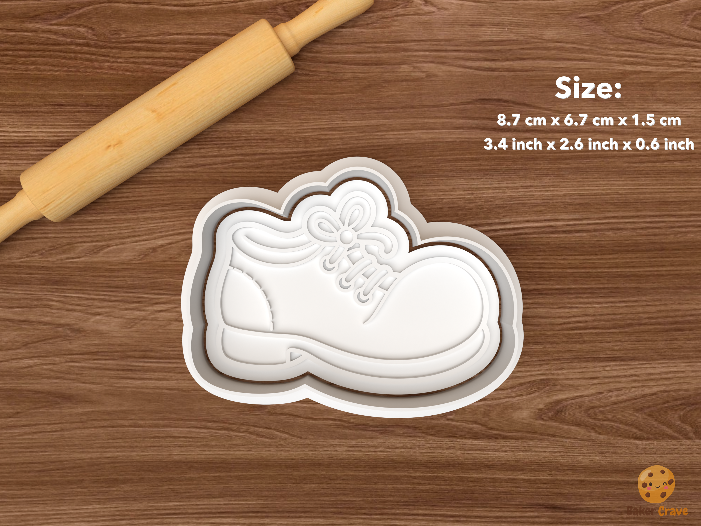 Clown Cookie Cutter Set STL File - single clown shoe