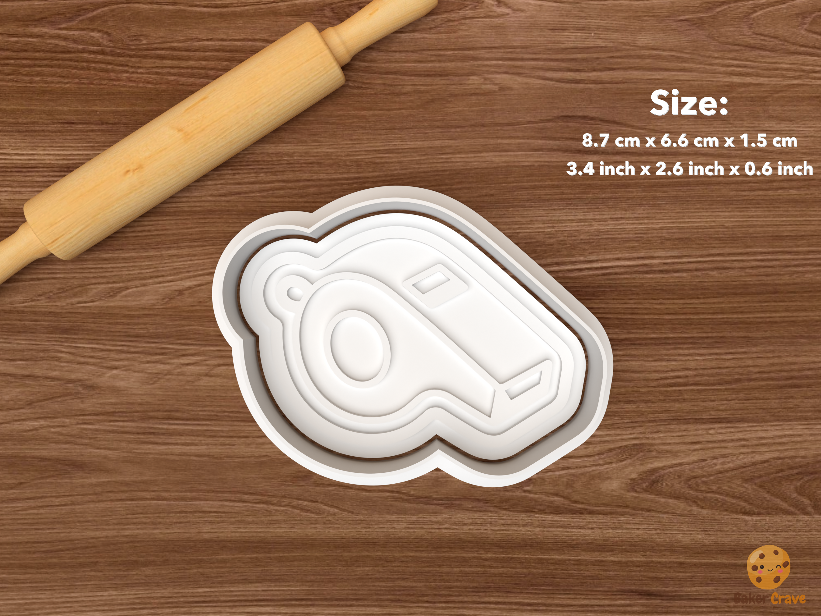 Number One Fan Cookie Cutter Set STL File - single coach whistle