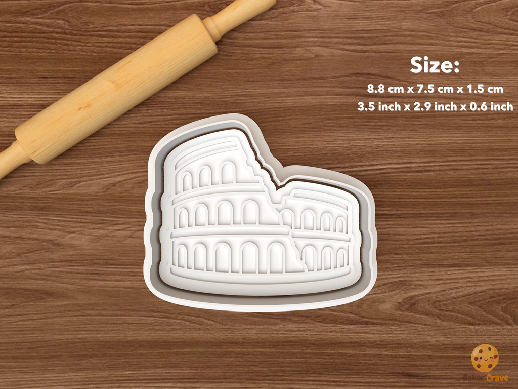 Ancient Rome Cookie Cutter Set STL File - single colosseum