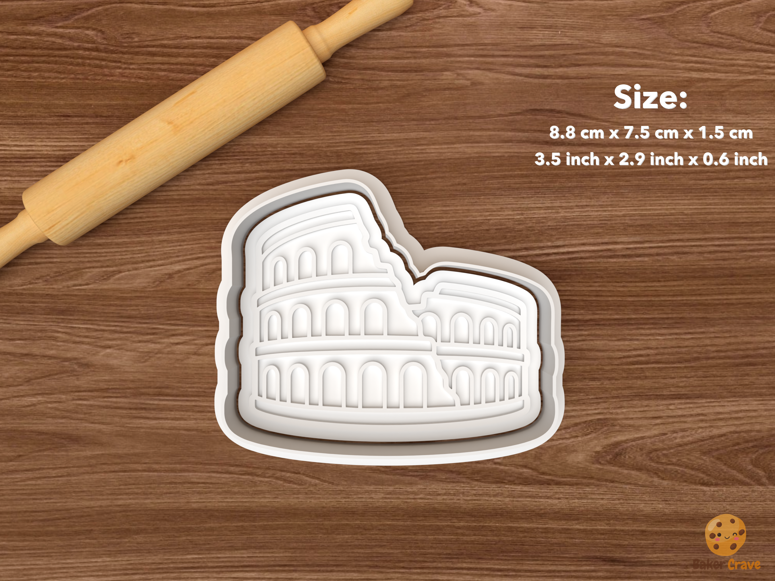 Ancient Rome Cookie Cutter Set STL File - single colosseum