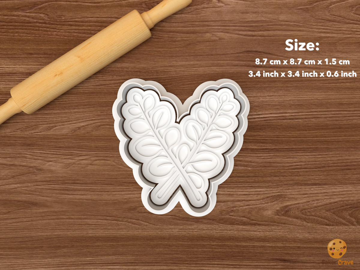 Eucalyptus Greenery Cookie Cutter Set