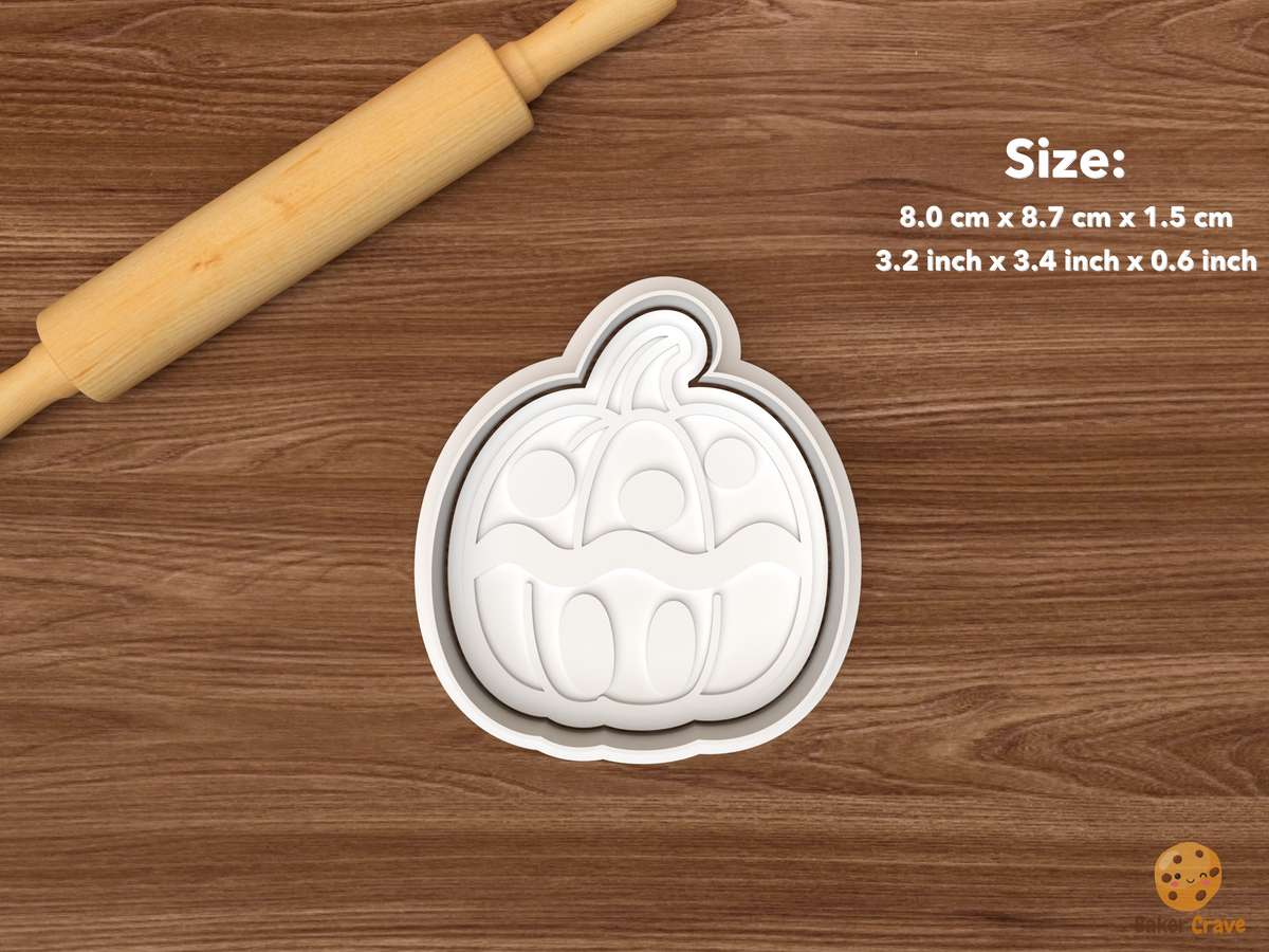 Halloween Pumpkin Painting Party Cookie Cutter Set STL File