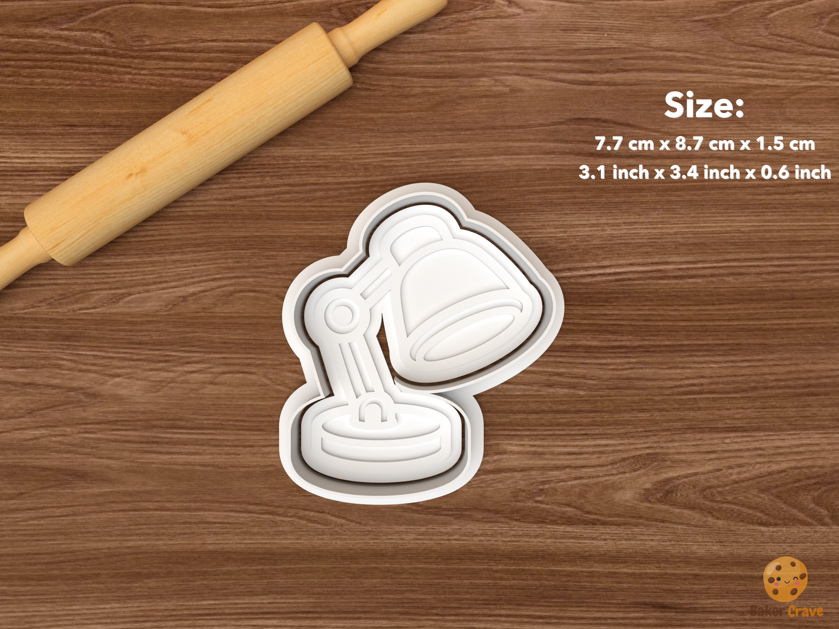 Reading Skills Cookie Cutter Set STL File - single desk lamp