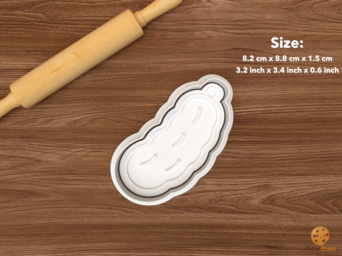 Big Dill Pickle Party Cookie Cutter Set STL File