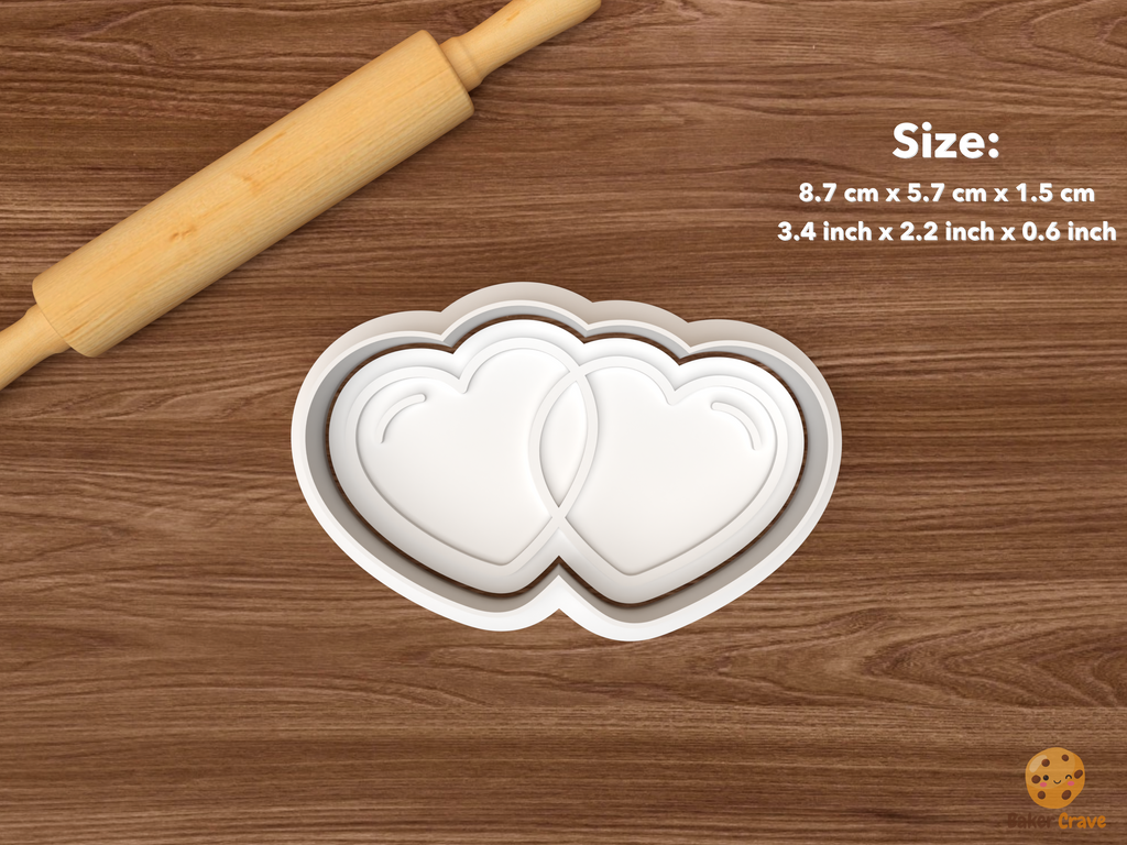 Valentine Heart Platter Cookie Cutter Set STL File