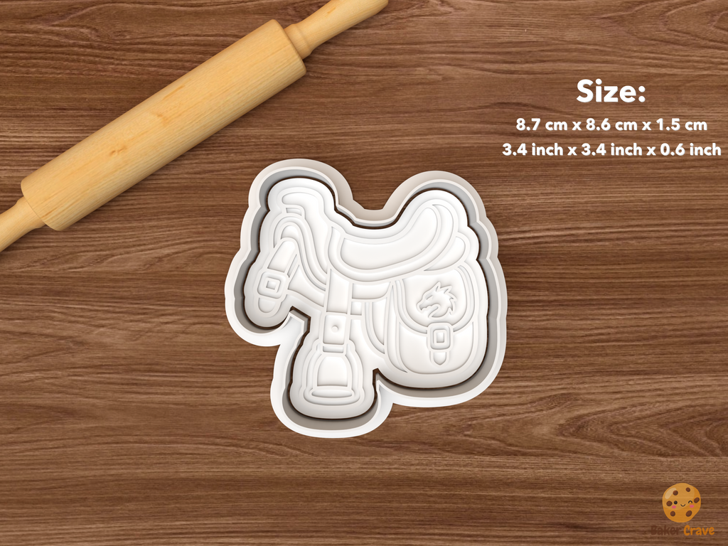 Dragon Fantasy Cookie Cutter Set STL File - single dragon saddle