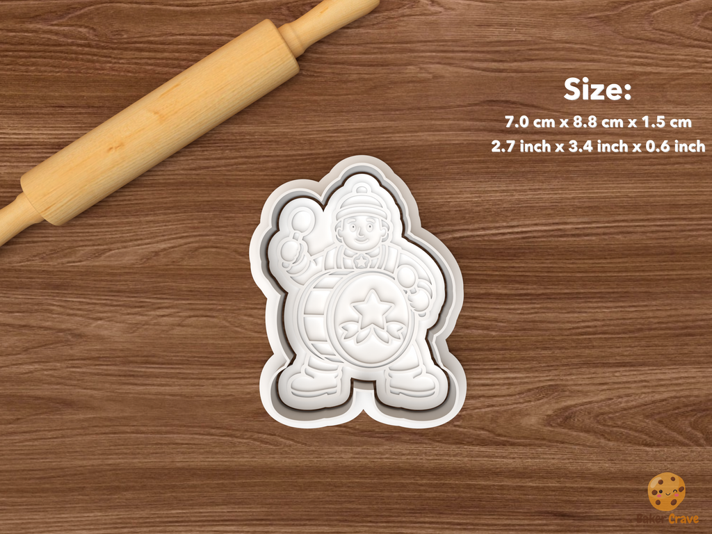 Christmas Music Hall Cookie Cutter Set STL File - single drummer