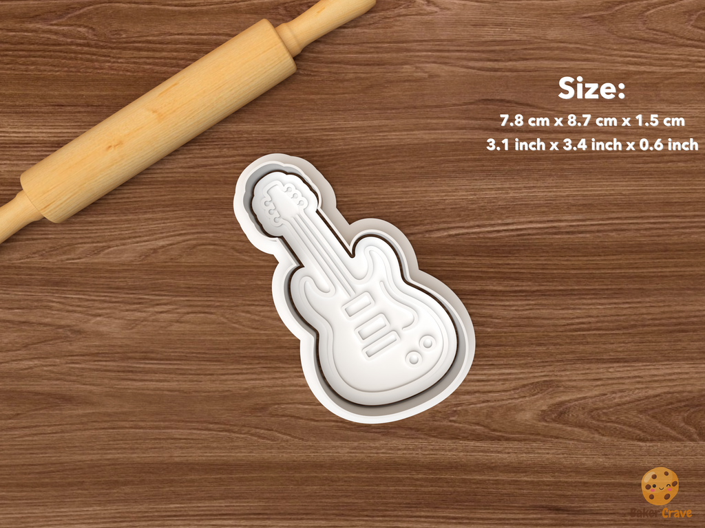 Guitars Ukulele Cookie Cutter Set STL File