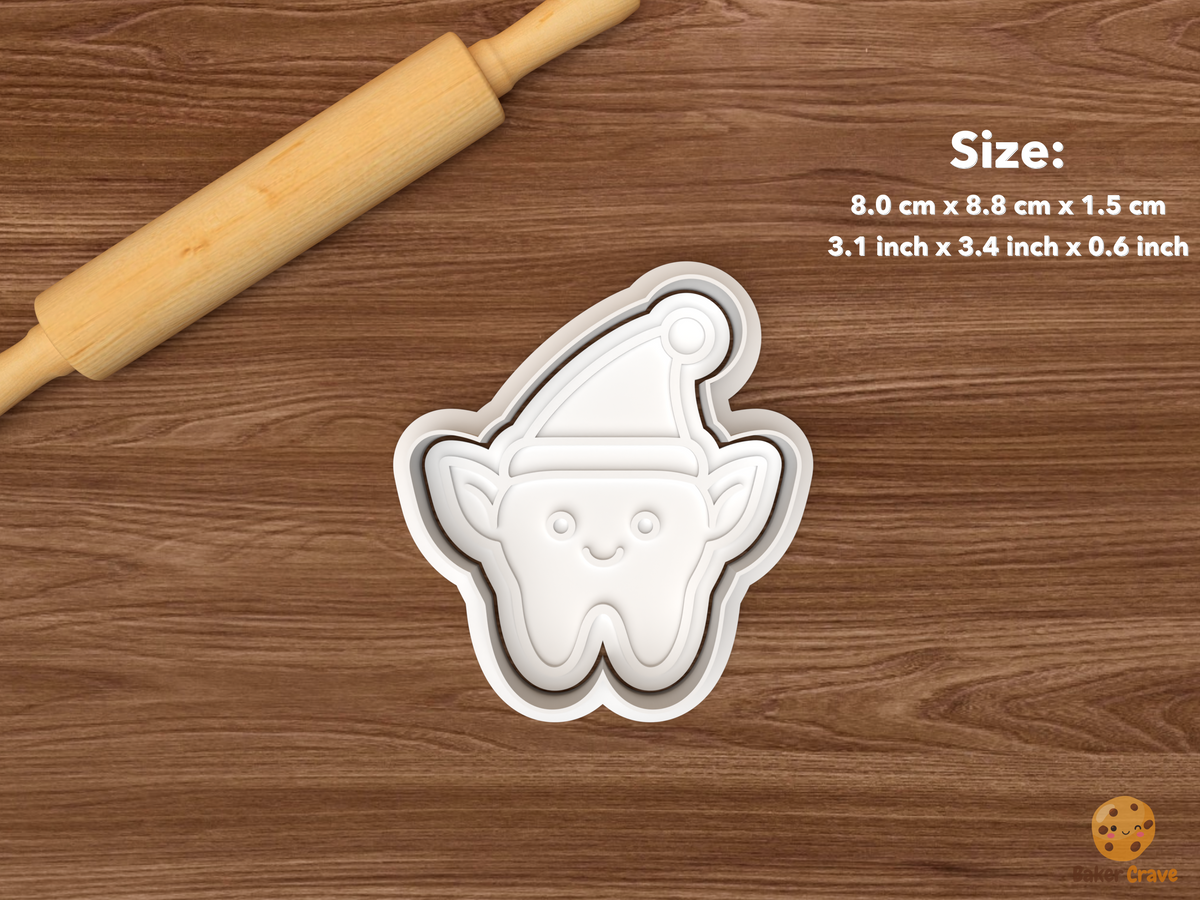 Christmas Tooth Cookie Cutter Set