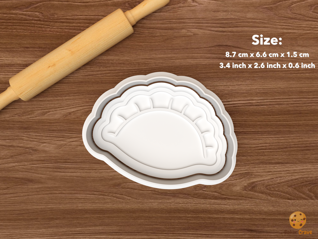 Baking Essentials Cookie Cutter Set STL File - single empanada