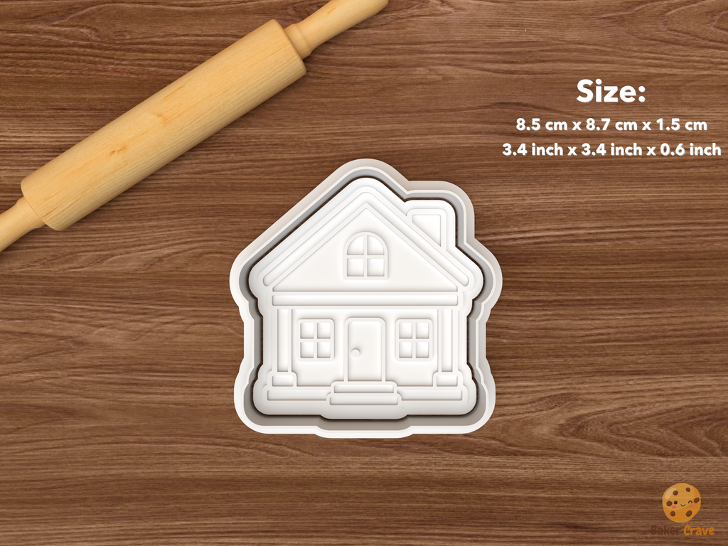 Family Reunion Picnic Cookie Cutter Set STL File - single family home