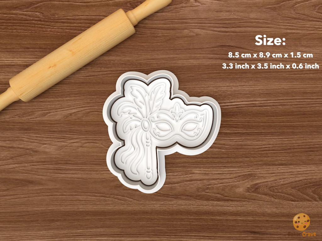 Venetian Masquerade Cookie Cutter Set STL File
