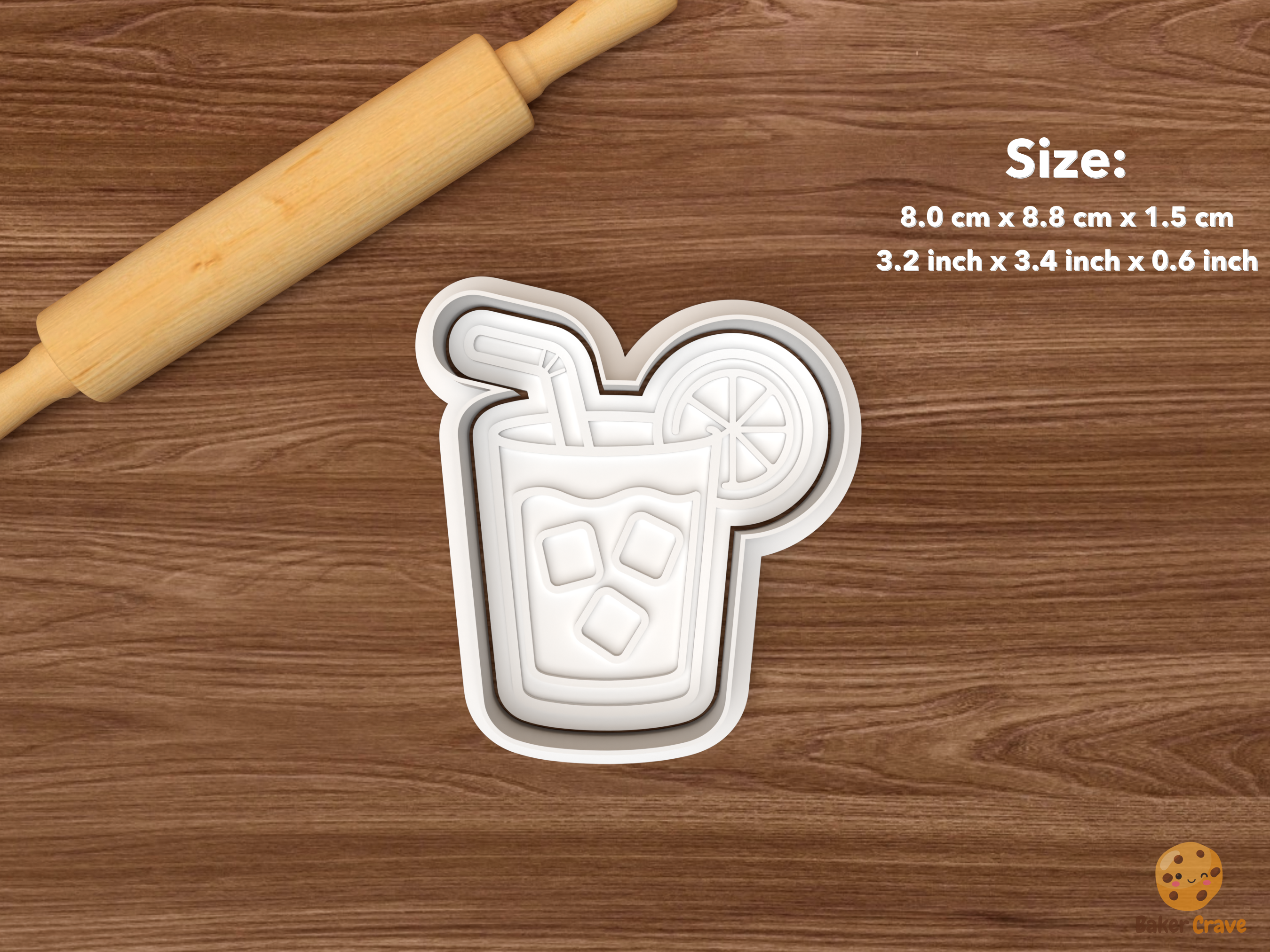 Taco Fiesta Cookie Cutter Set STL File - single fiesta drink
