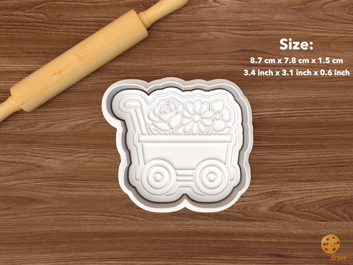 Wedding Flower Bar Cookie Cutter Set STL File