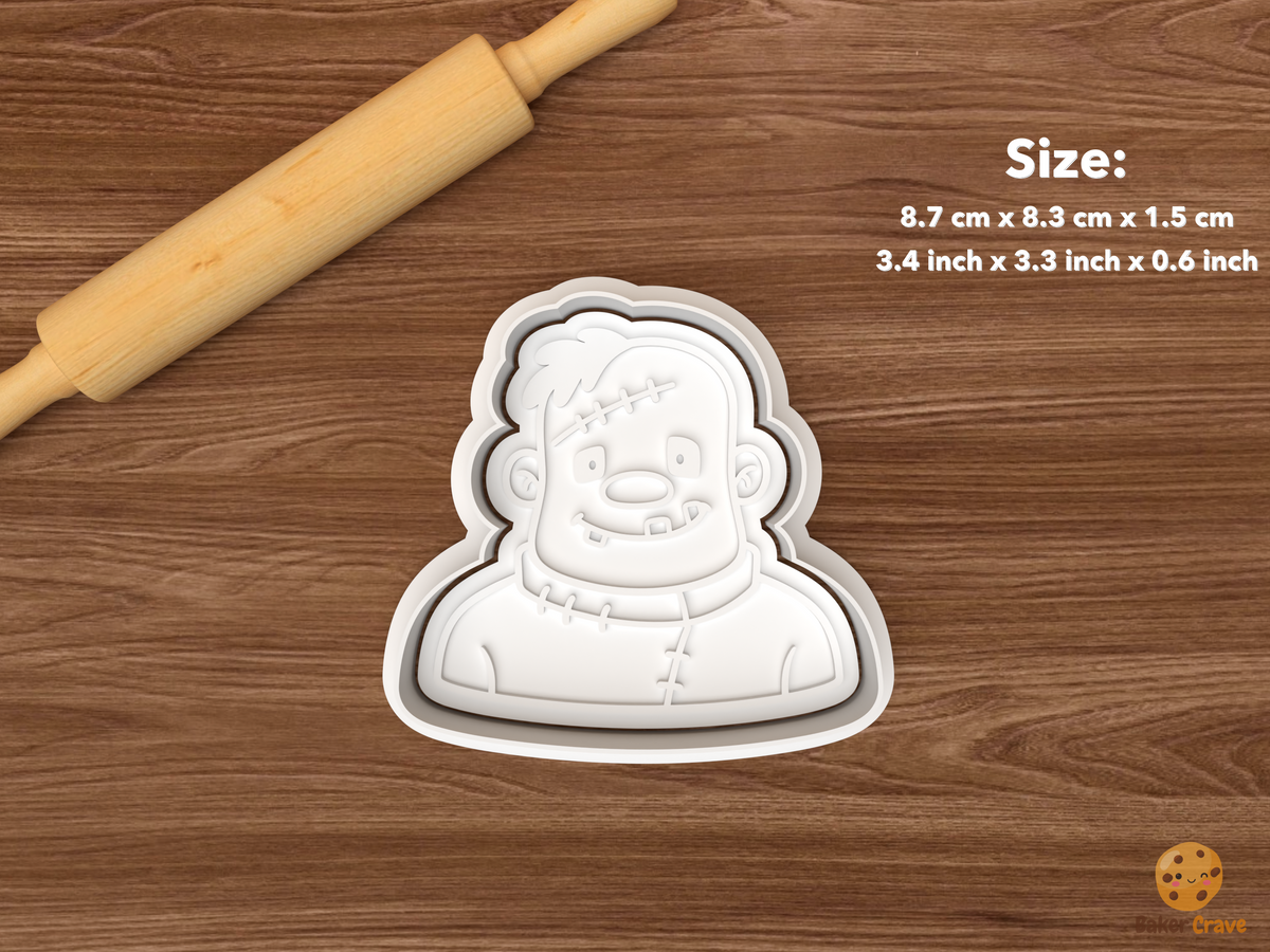 Frankenstein Monster Cookie Cutter Set STL File