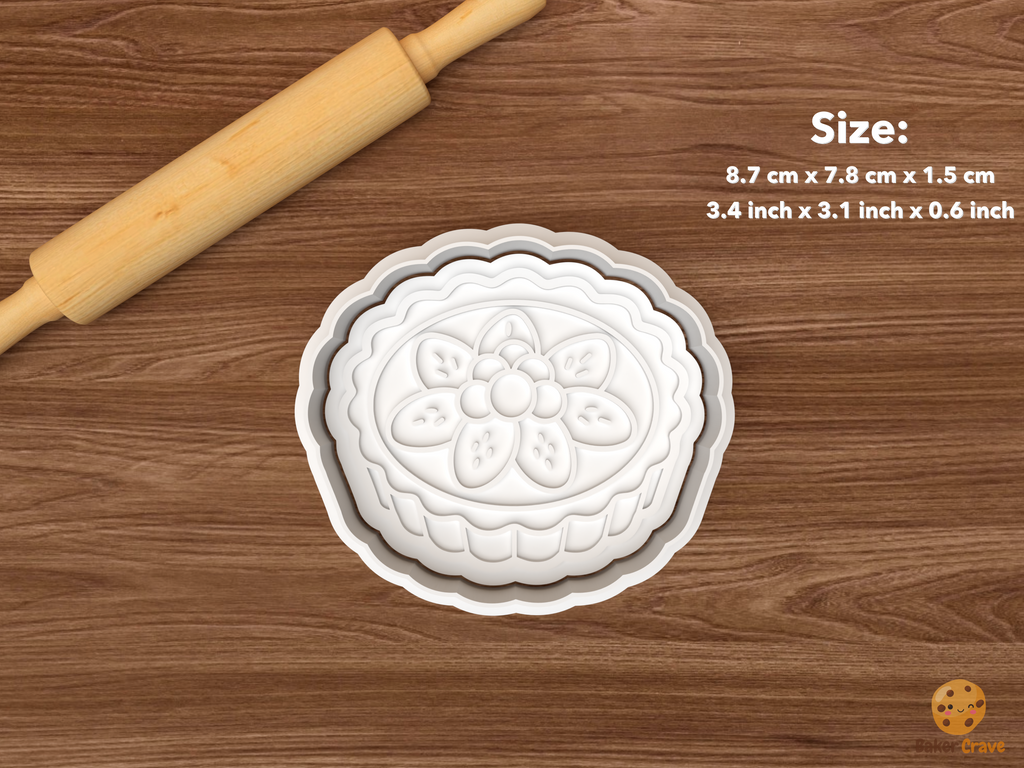 French Pastry Cookie Cutter Set STL File - single fruit tart