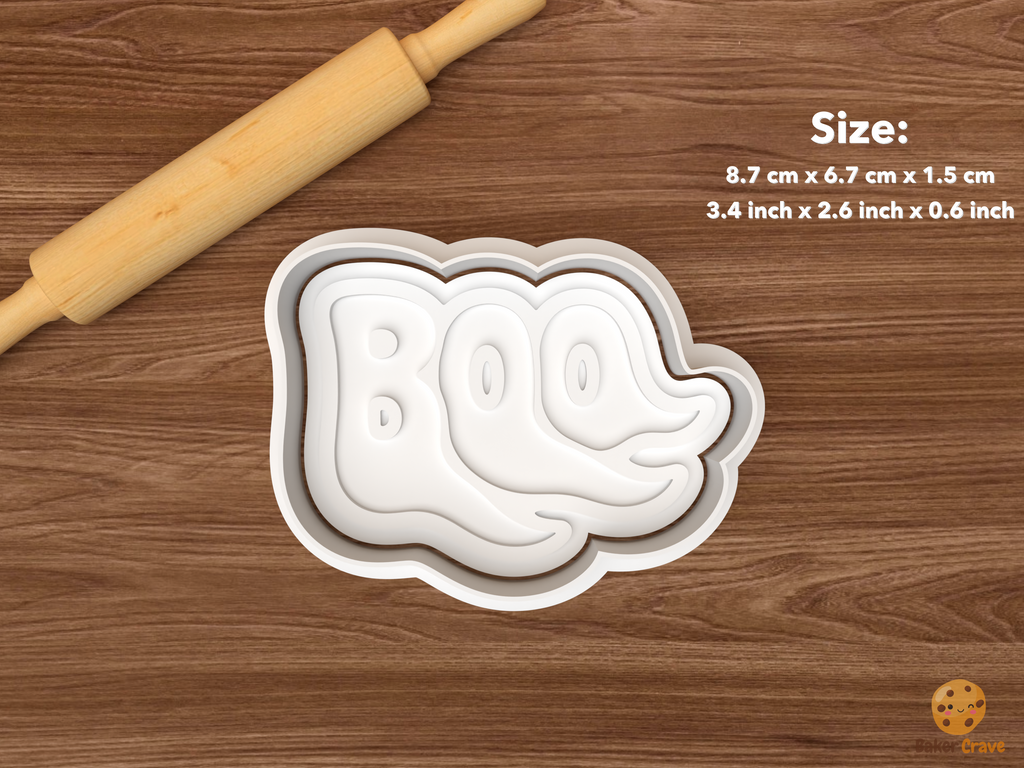 BOO Lettering Cookie Cutter Set STL File