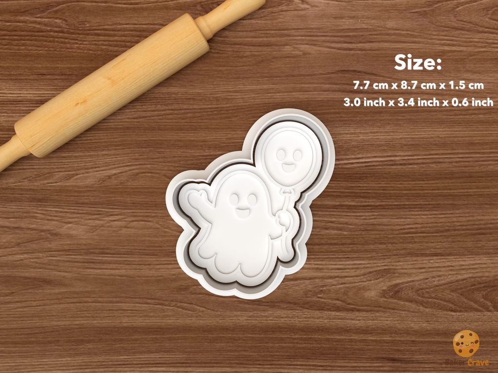 Ghost Balloon Collection Cookie Cutter Set STL File