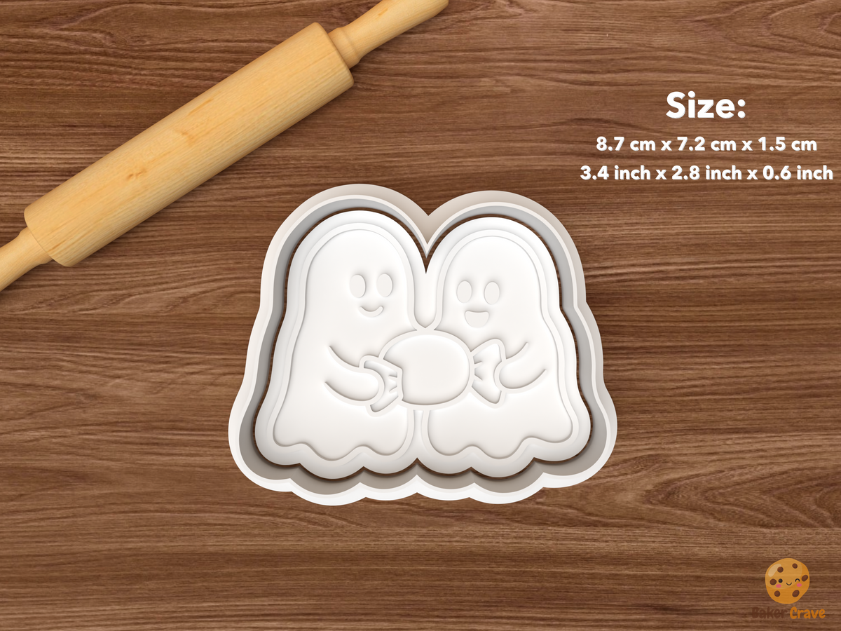 Ghost Best Friends Cookie Cutter Set STL File
