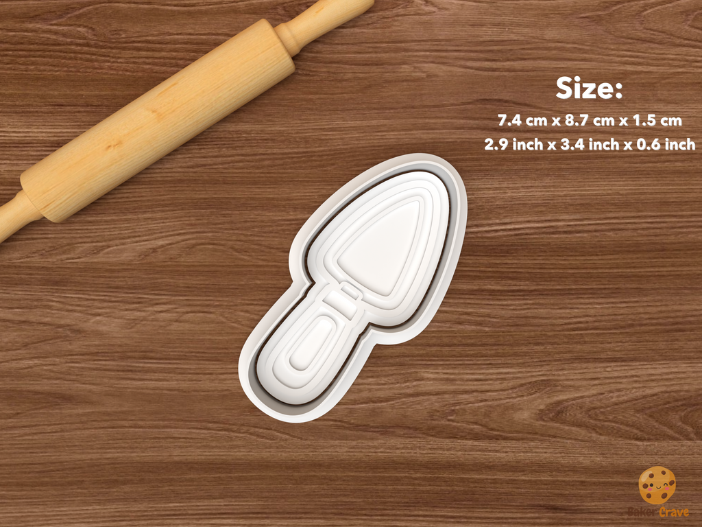 Archaeology Dig Cookie Cutter Set STL File - single hand trowel