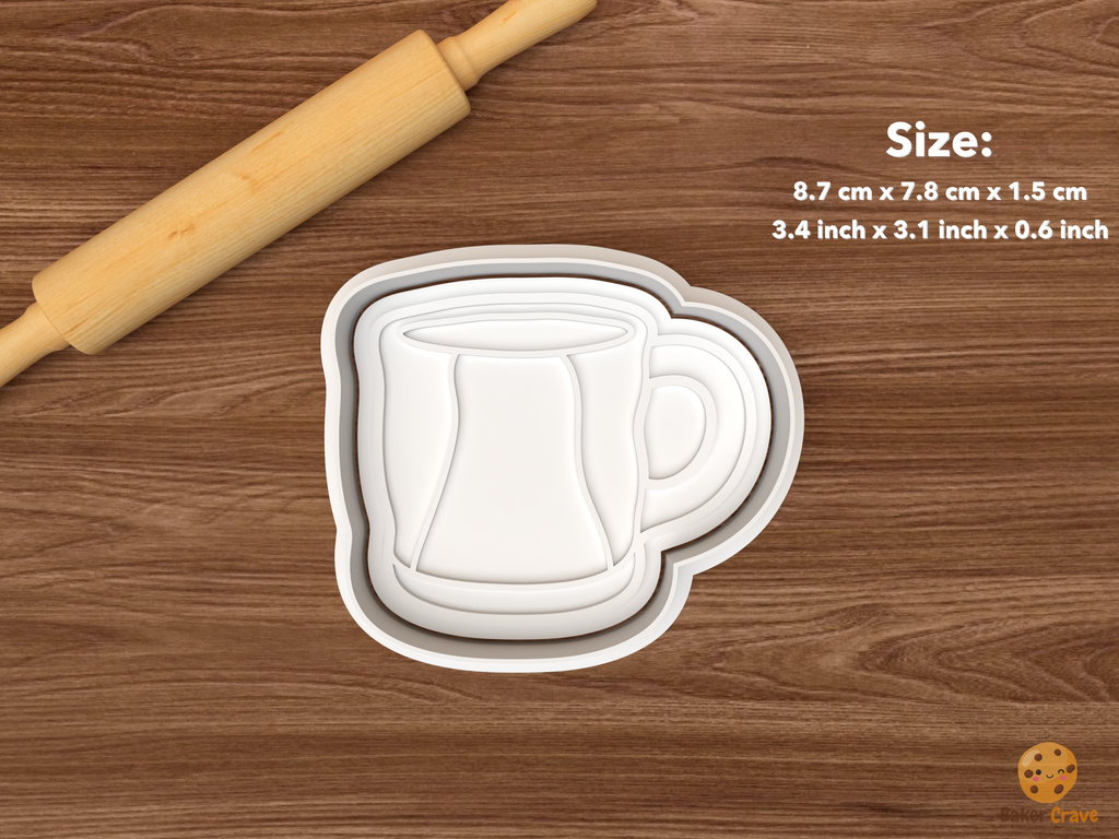 Pottery Class Cookie Cutter Set STL File - single handmade mug