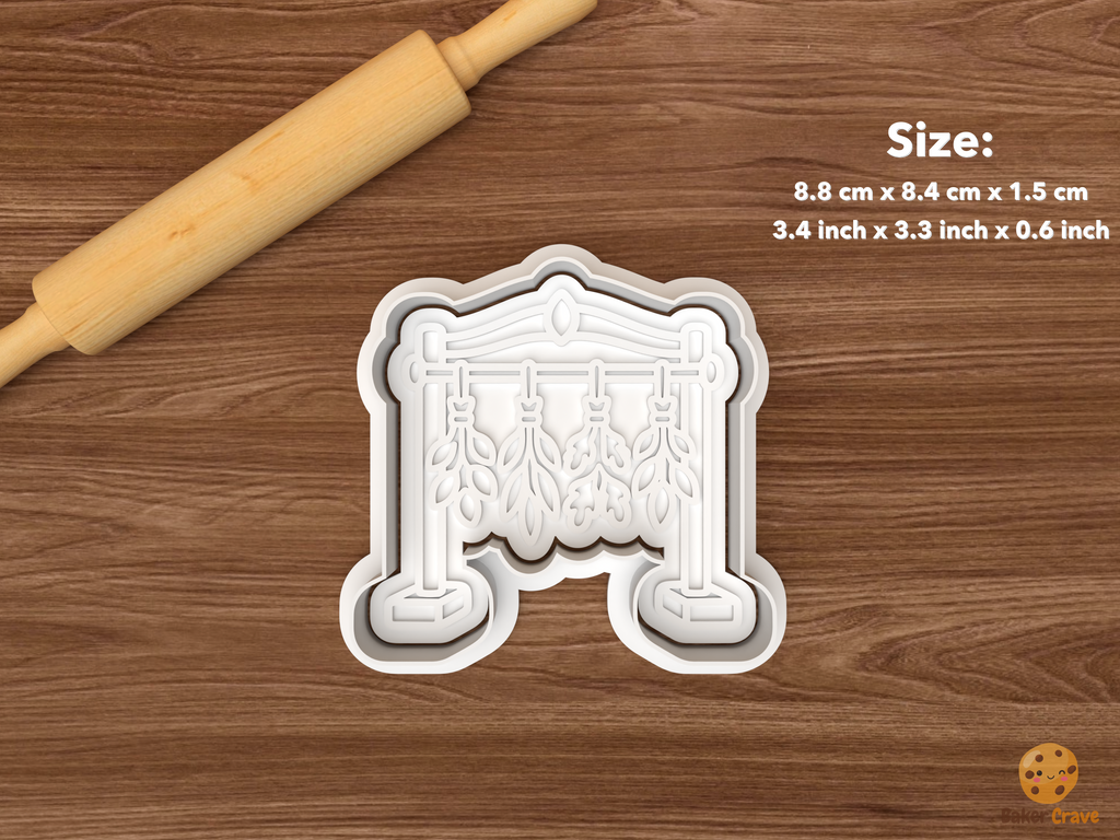Witch Herb Garden Cookie Cutter Set STL File