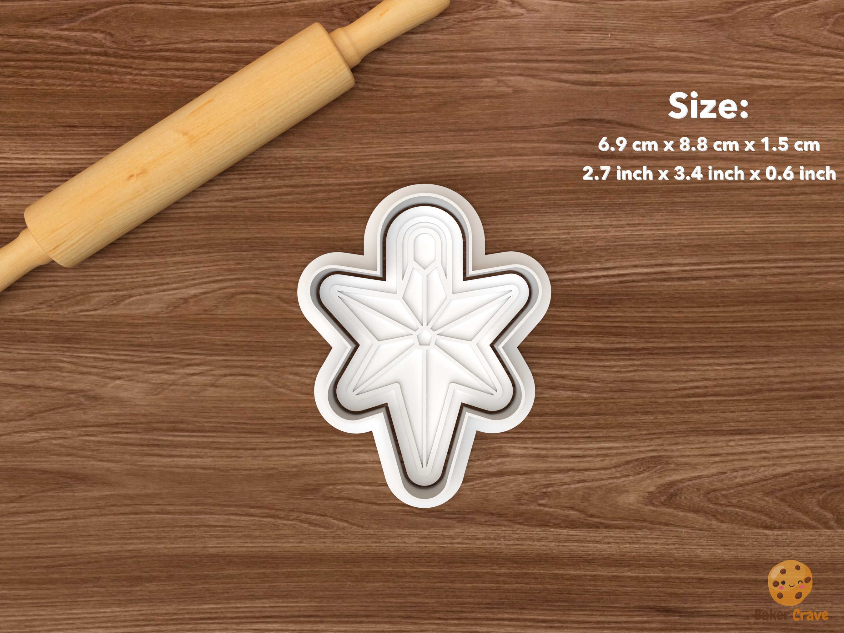 Christmas Star Lantern Cookie Cutter Set STL File - single hanging star lantern