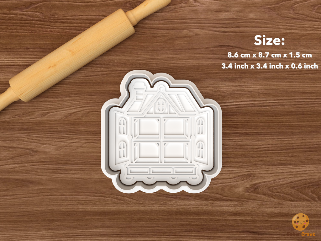 Haunted Dollhouse Cookie Cutter Set STL File