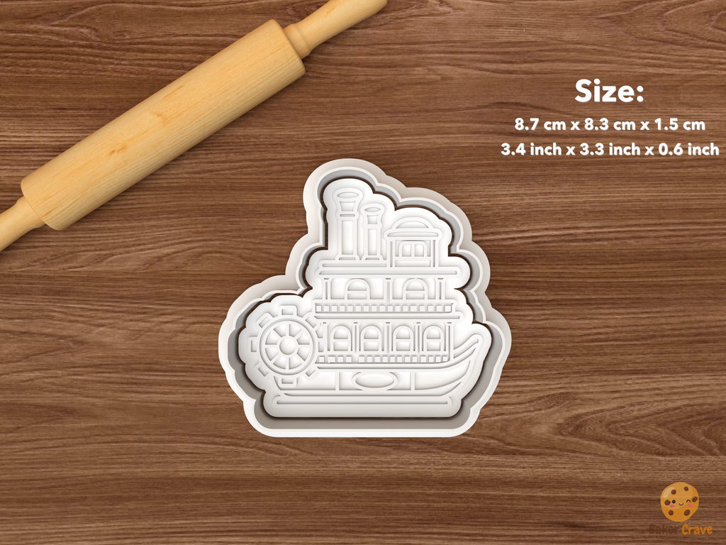 Haunted Riverboat Cookie Cutter Set STL File