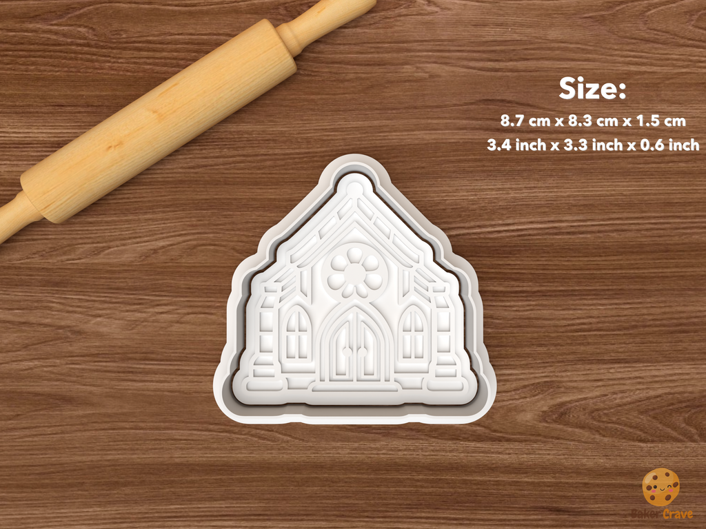 Haunted Wedding Chapel Cookie Cutter Set STL File