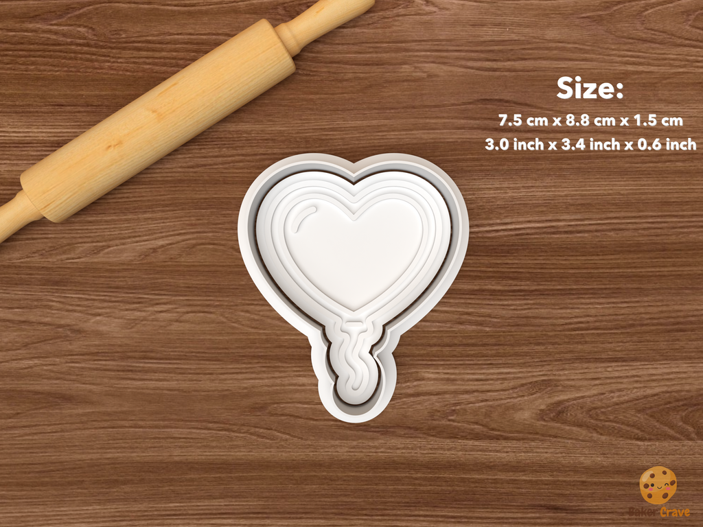 Party Balloons Cookie Cutter Set STL File