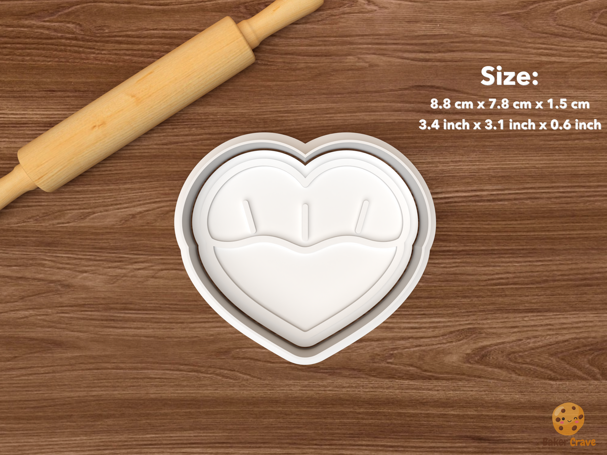 Lips Kisses Cookie Cutter Set STL File