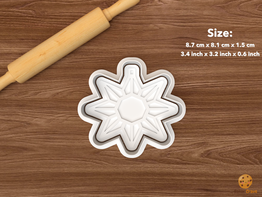 Finnish Himmeli Christmas Cookie Cutter Set STL File - single himmeli star ornament