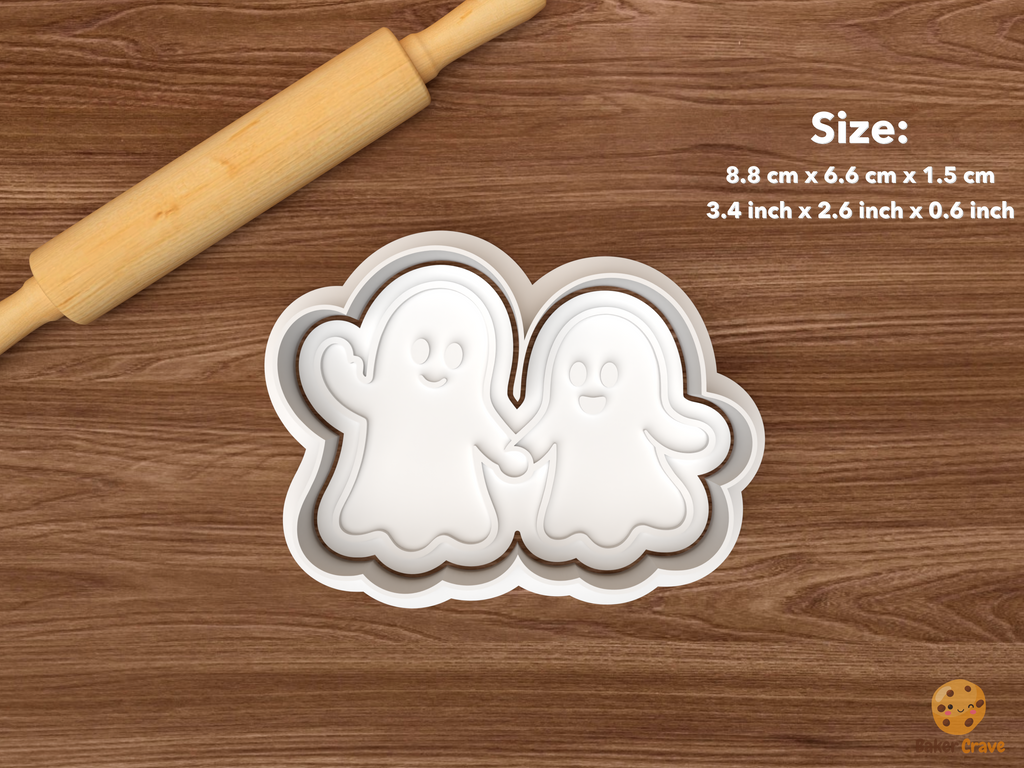 Ghost Best Friends Cookie Cutter Set STL File