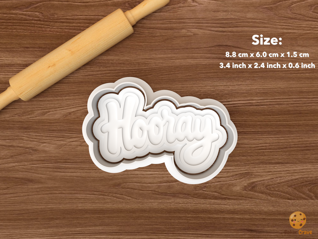 Congratulations Words Cookie Cutter Set STL File