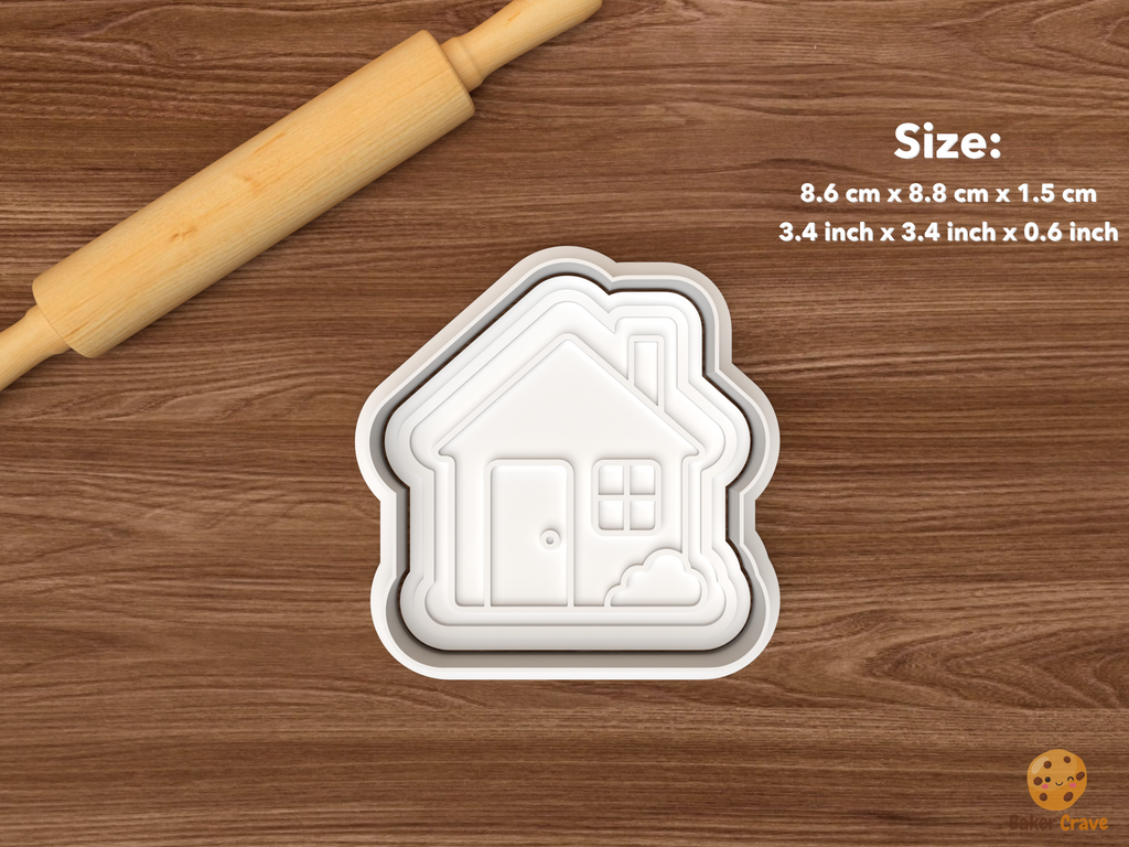 New Home Cookie Cutter Set STL File - single house