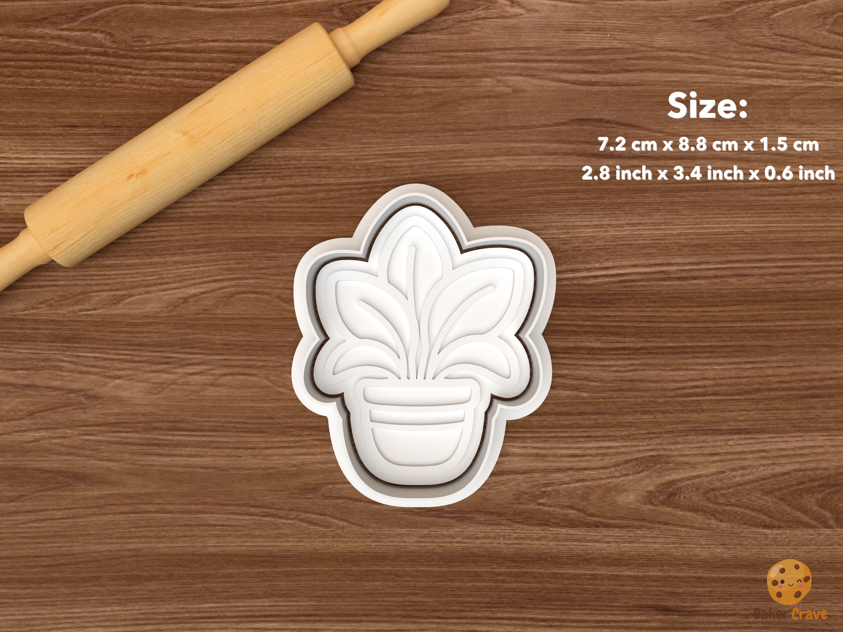 Cozy Home Cookie Cutter Set STL File - single houseplant