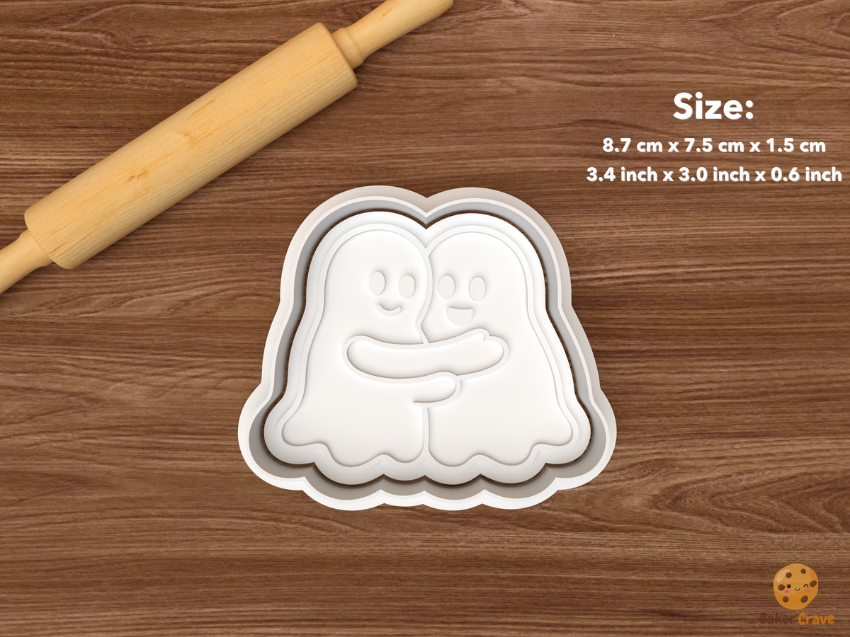 Ghost Best Friends Cookie Cutter Set STL File