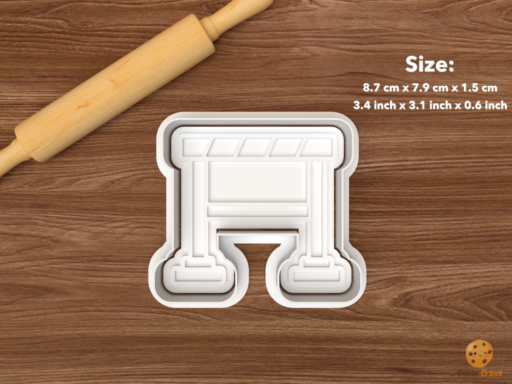 Track and Field Cookie Cutter Set STL File - single hurdle