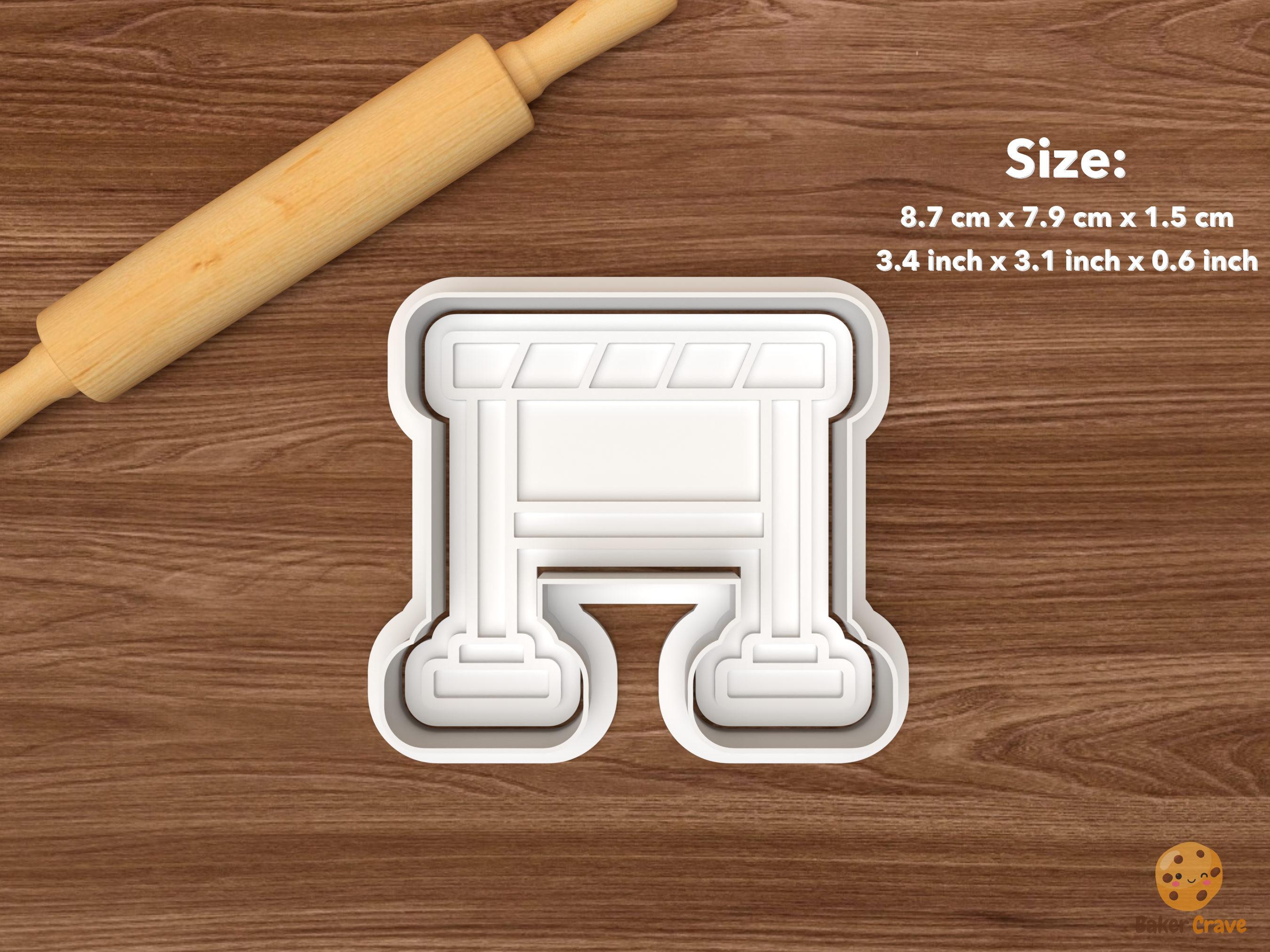 Track and Field Cookie Cutter Set STL File - single hurdle