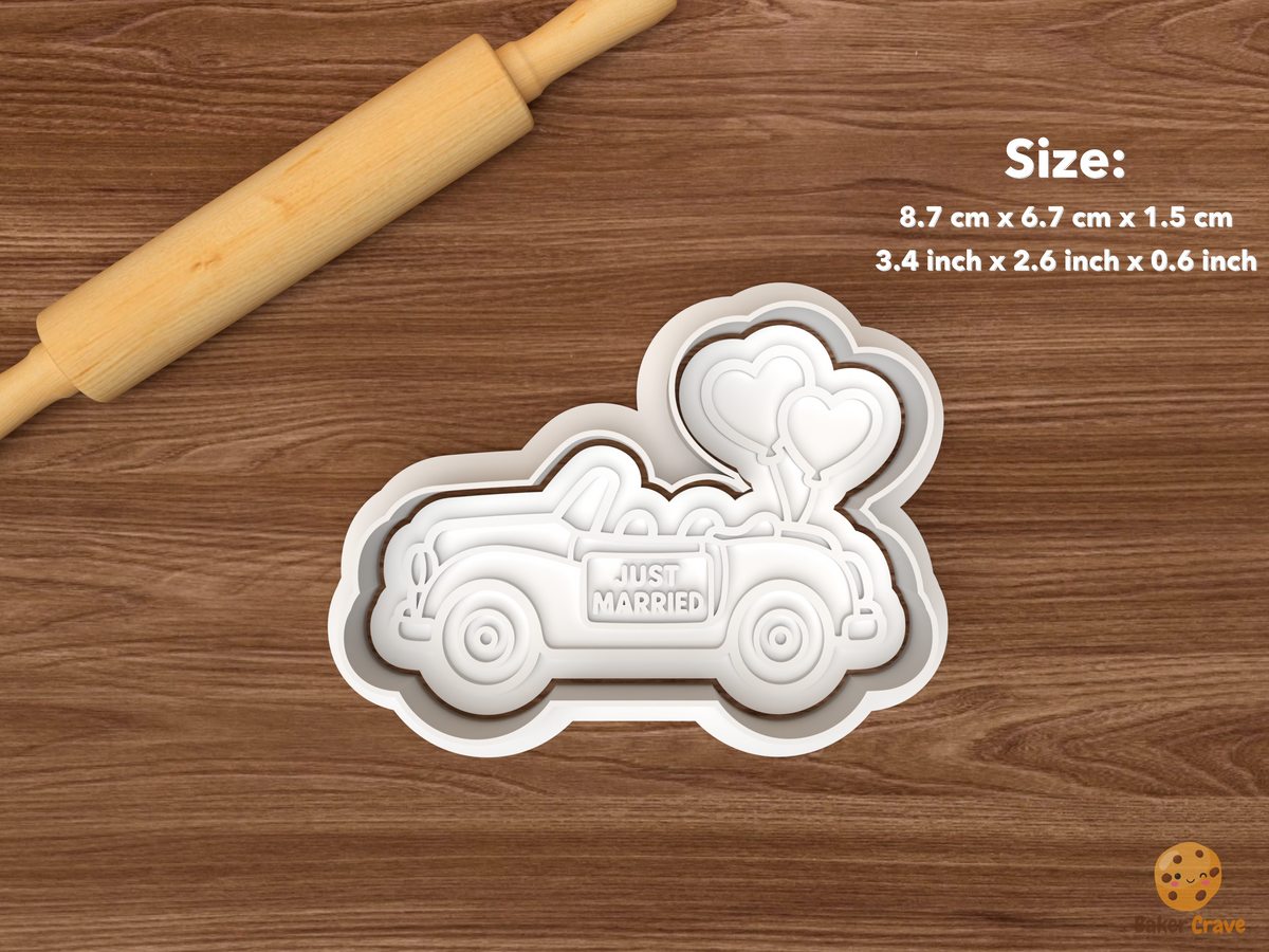 Just Married Getaway Cars Cookie Cutter Set