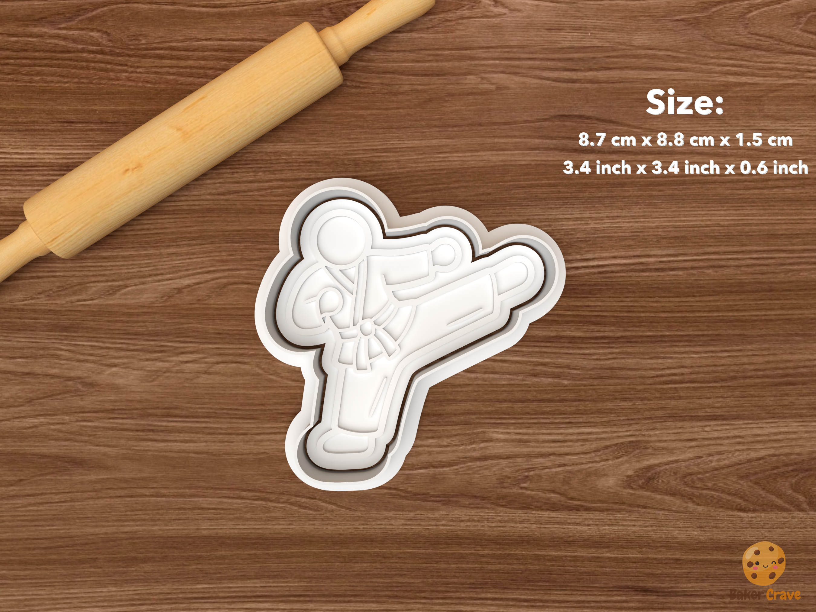 Karate Cookie Cutter Set STL File
