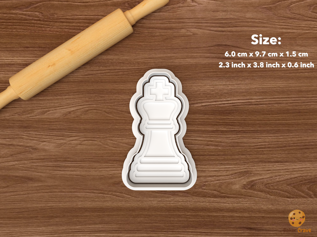Chess Club Cookie Cutter Set STL File - single knight chess piece