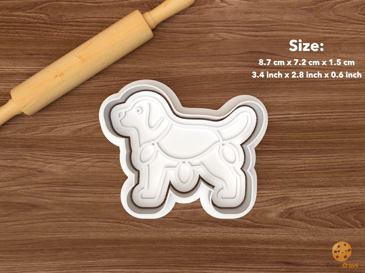 Christmas Labrador Retriever Cookie Cutter Set