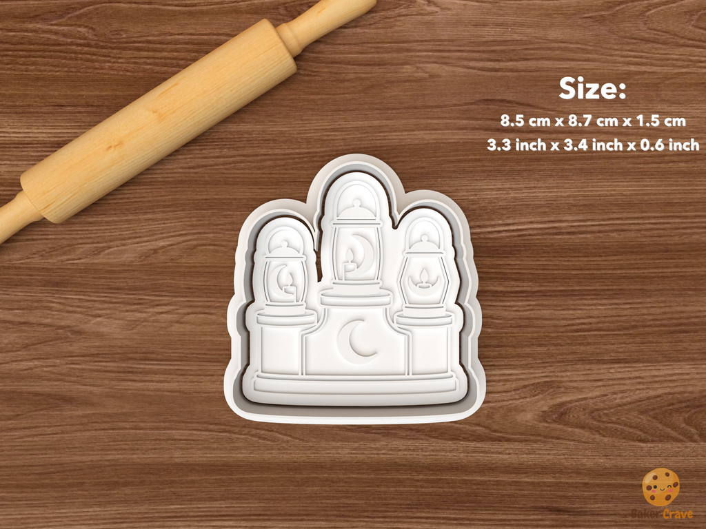 Witch Candle Shop Cookie Cutter Set STL File