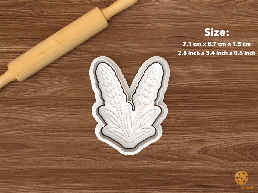 Lavender Garden Cookie Cutter Set STL File